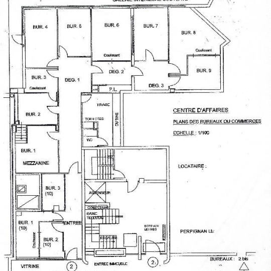  M.T.I. : Local / Bureau | PERPIGNAN (66000) | 174 m2 | 145 000 € 
