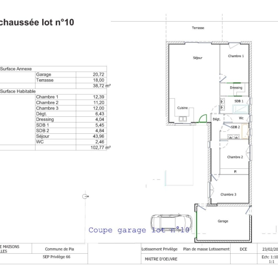  M.T.I. : Maison / Villa | PIA (66380) | 103 m2 | 339 000 &euro; 