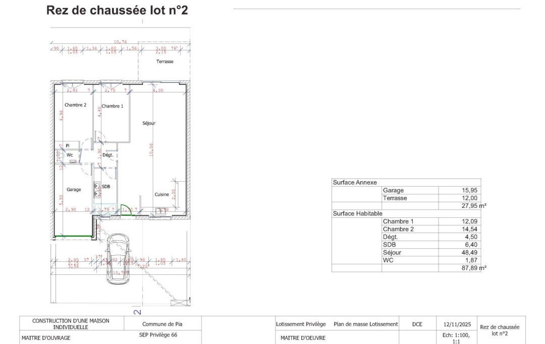 M.T.I. : House | PIA (66380) | 88 m2 | 279 000 &euro; 